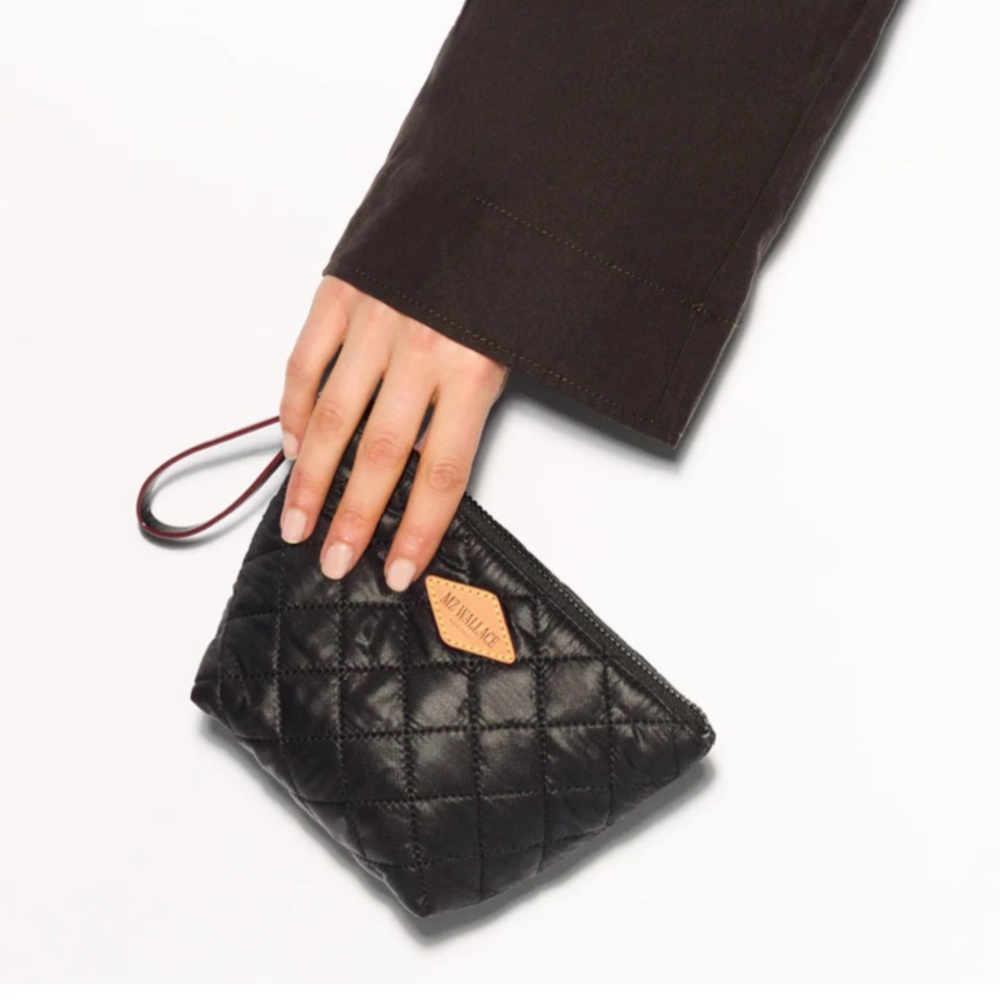 MZ Wallace Black Wristlet NWT